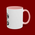 Ceramic Mug — "All Strength Comes From God" Black Accent Coffee Cup (11/15 oz)