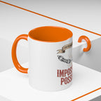 Accent Coffee Mug — "Faith Makes the Impossible Possible" Inspirational Ceramic Mug