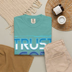 Trust God, Bro. T-Shirt — Retro Gradient Faith Tee