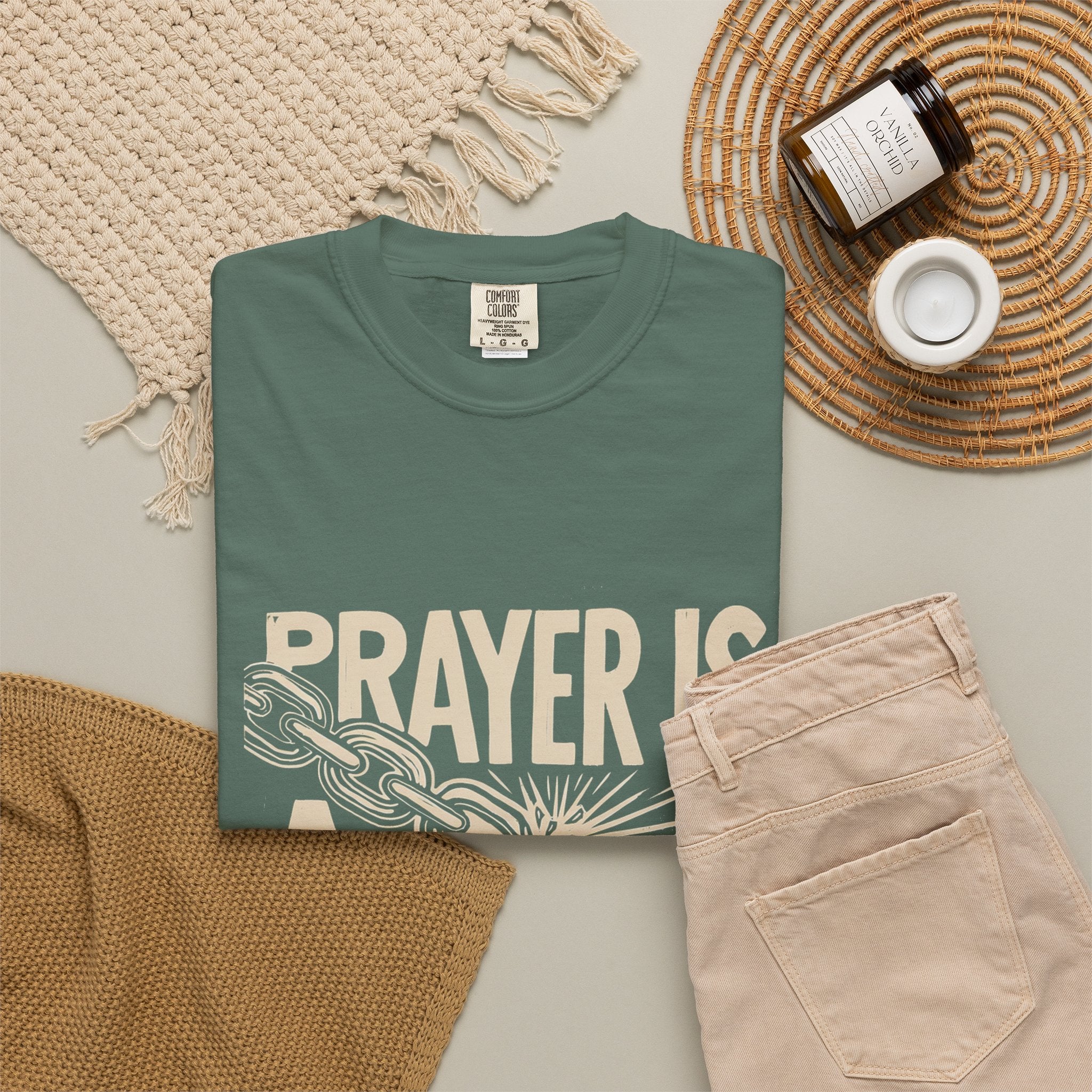 Prayer Is a Weapon T-Shirt — Faith Statement Graphic Tee