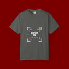 Minimalist 'Smile Frame' T-Shirt — Neon Accent Graphic Tee