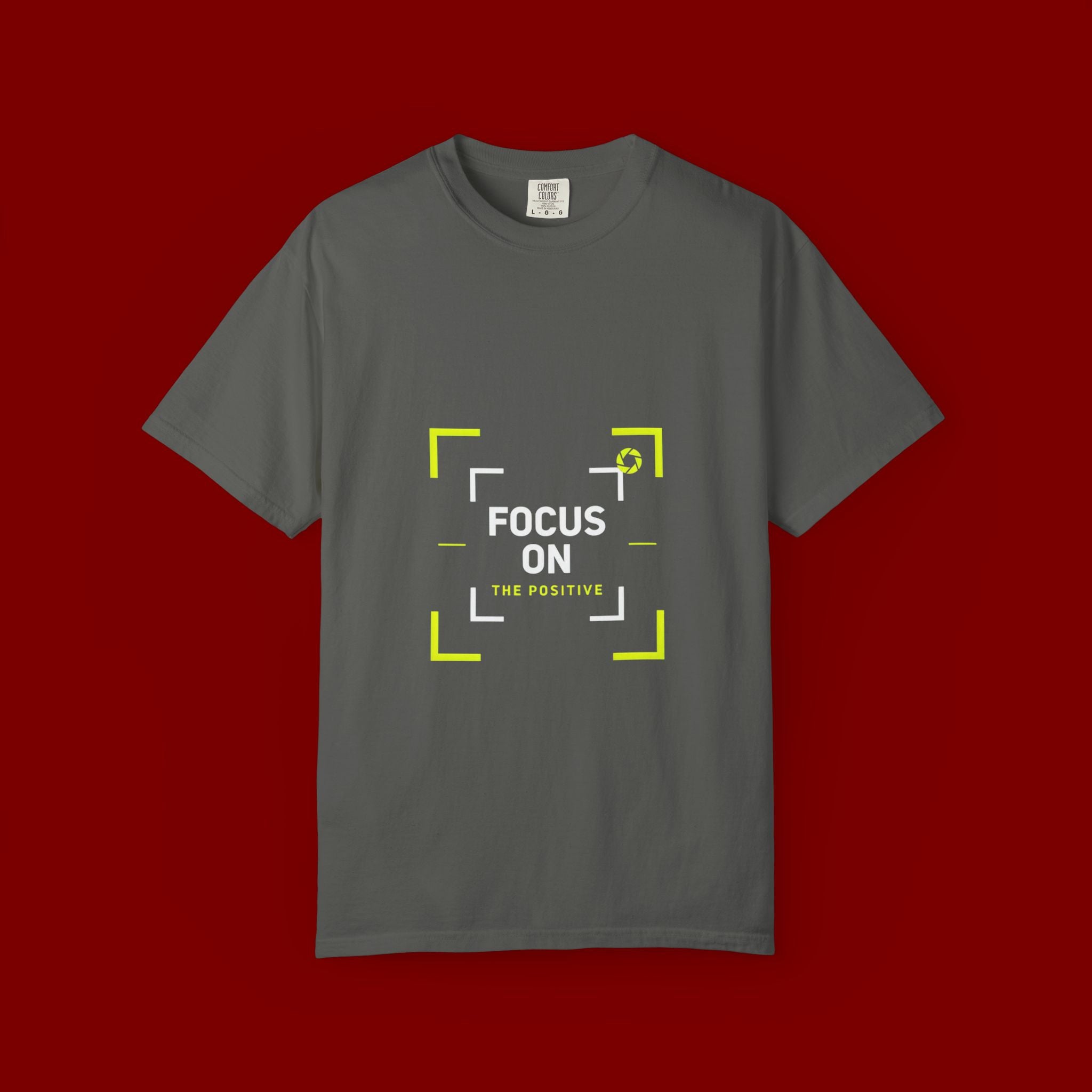 Minimalist 'Smile Frame' T-Shirt — Neon Accent Graphic Tee