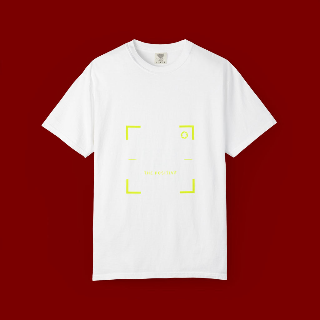 Minimalist 'Smile Frame' T-Shirt — Neon Accent Graphic Tee