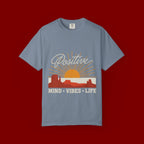 Positive Sunset T-Shirt — "Positive" Mind • Vibes • Life Motivational Tee