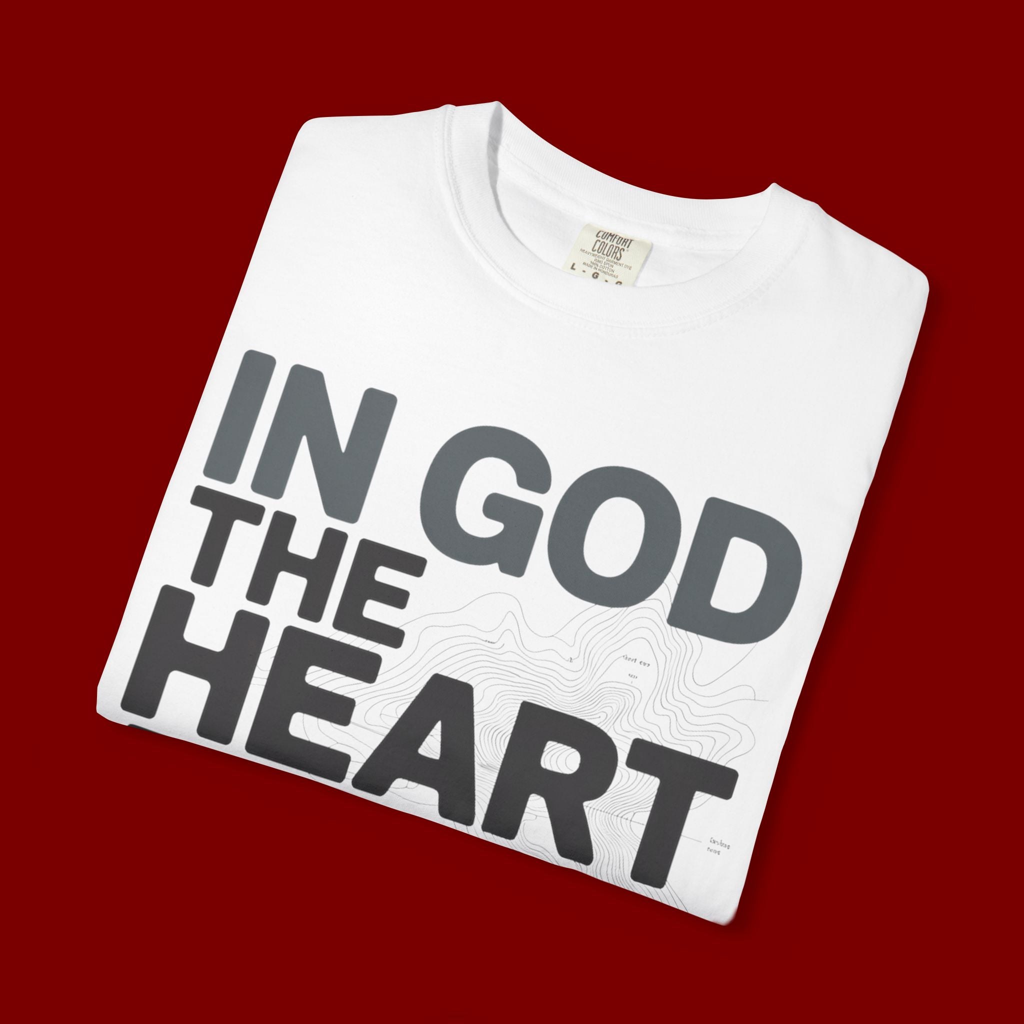 Christian Faith T-Shirt — “In God the Heart Finds Peace” Inspirational Tee