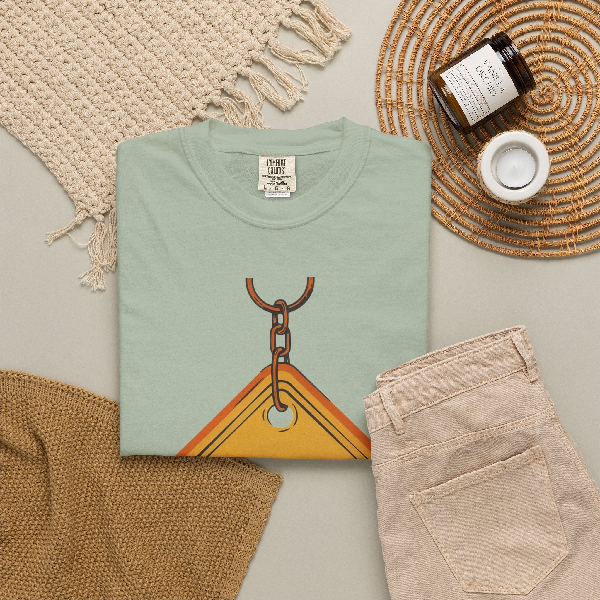 Funny Road Sign T-Shirt — "All Trash No Trailer" Graphic Tee