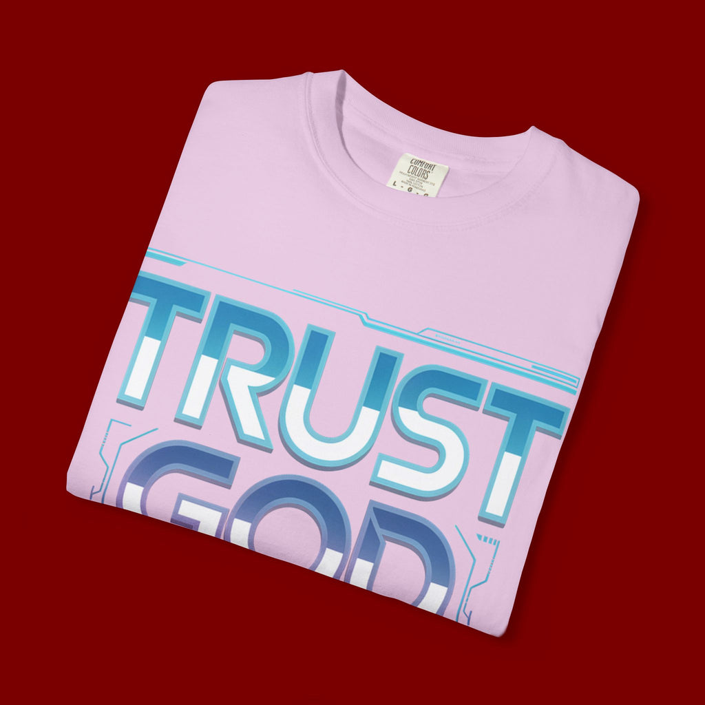 Trust God, Bro. T-Shirt — Retro Gradient Faith Tee