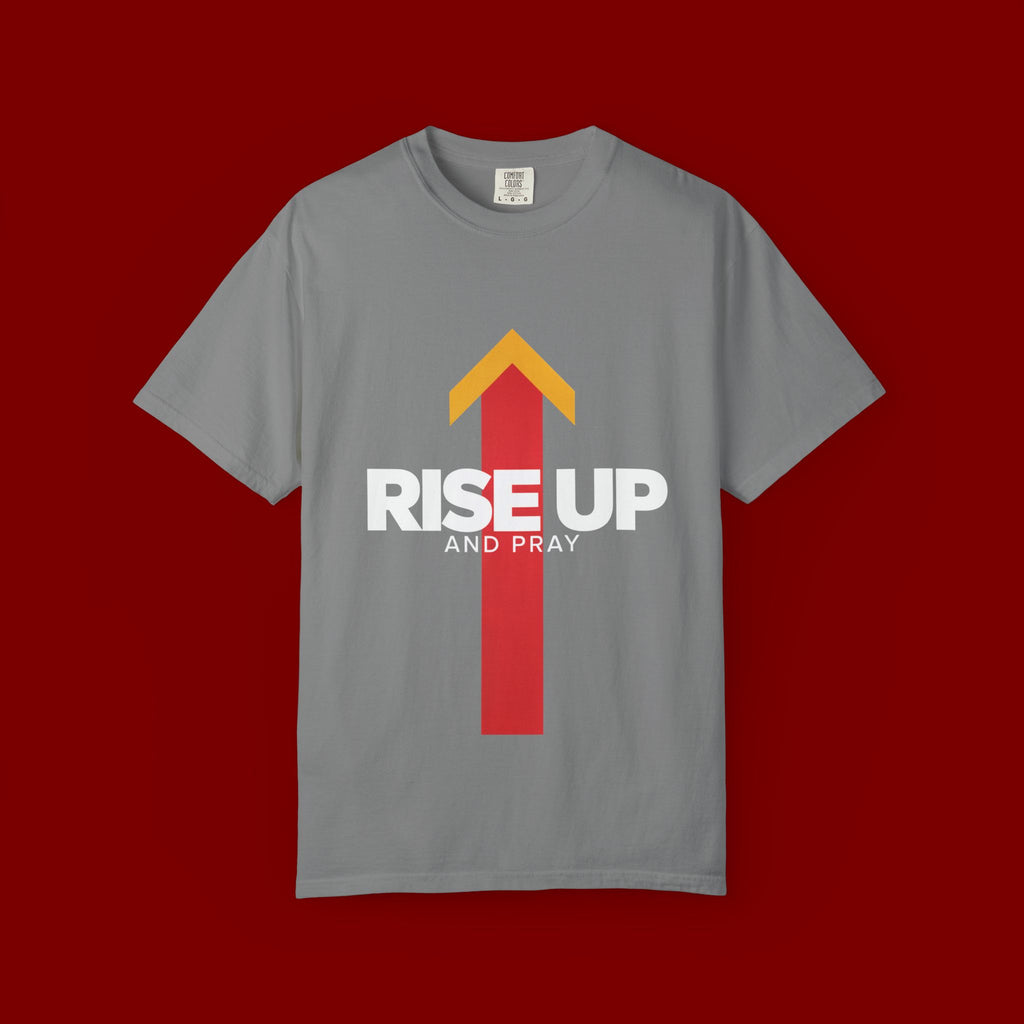 Arrow Up Graphic T-Shirt — Bold Upward Arrow Design