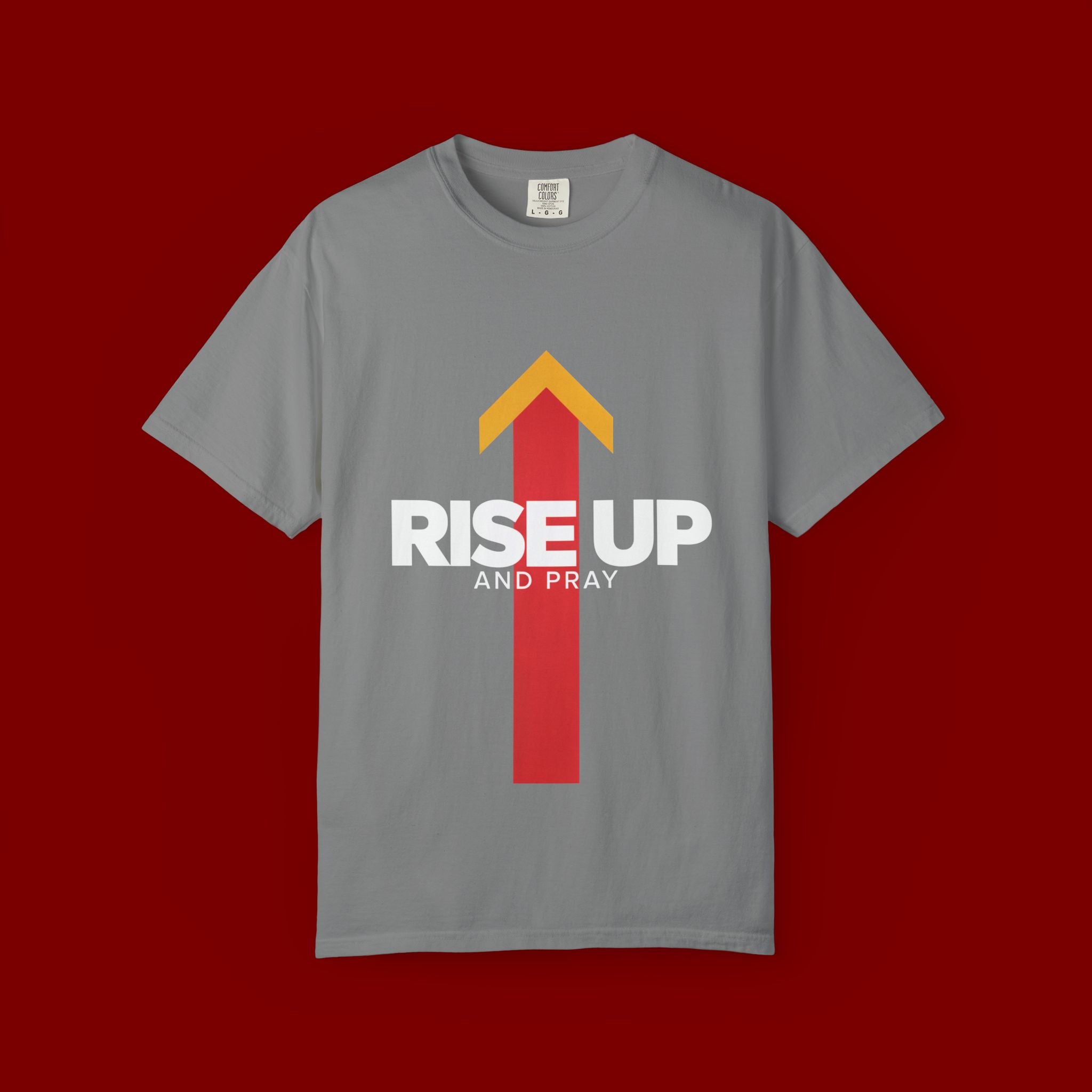 Arrow Up Graphic T-Shirt — Bold Upward Arrow Design