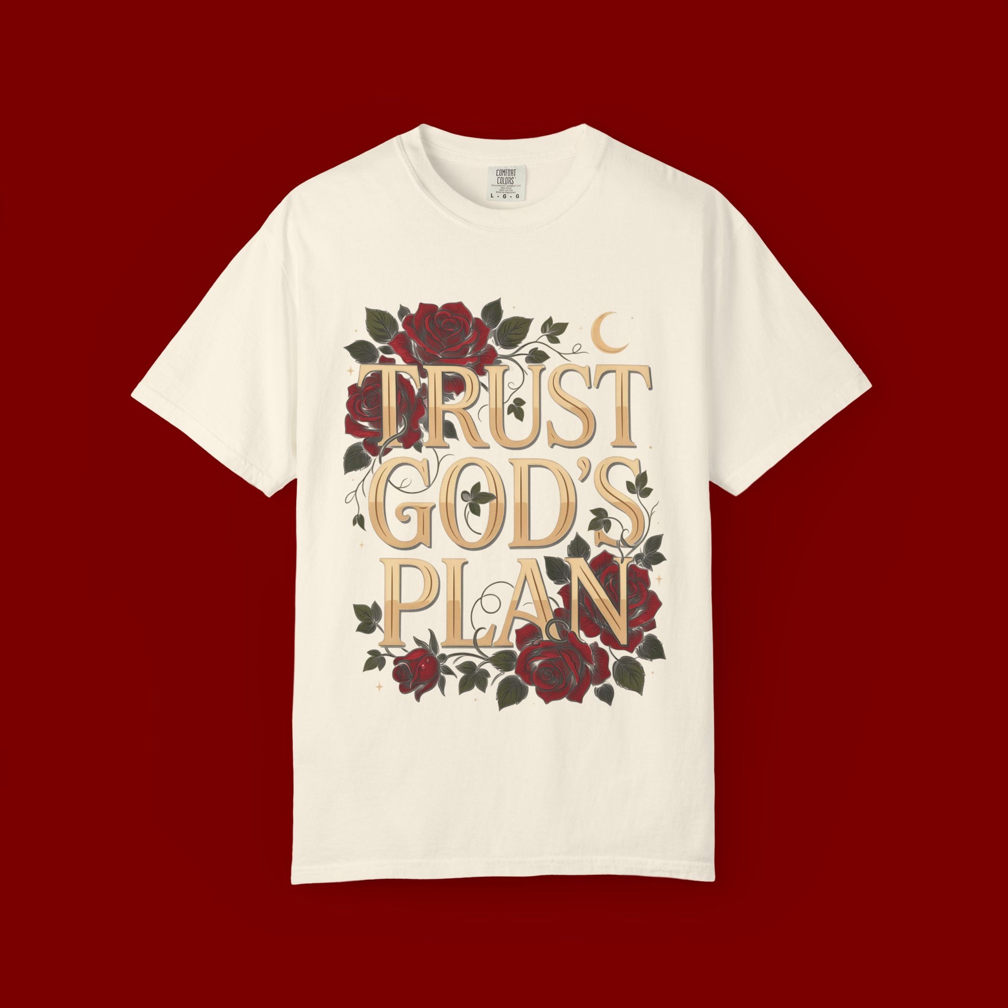 Trust God's Plan Floral T-Shirt — Inspirational Christian Tee