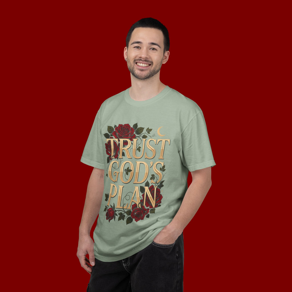 Trust God's Plan Floral T-Shirt — Inspirational Christian Tee