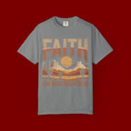 Faith Can Move Mountains T-Shirt — Retro Desert Inspirational Tee