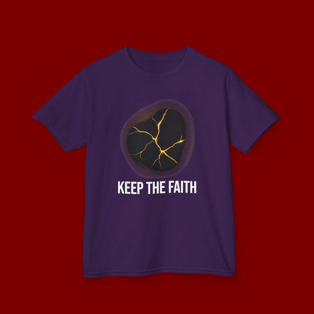 Keep The Faith Kids Tee — Kintsugi Stone Inspirational Children's T-Shirt