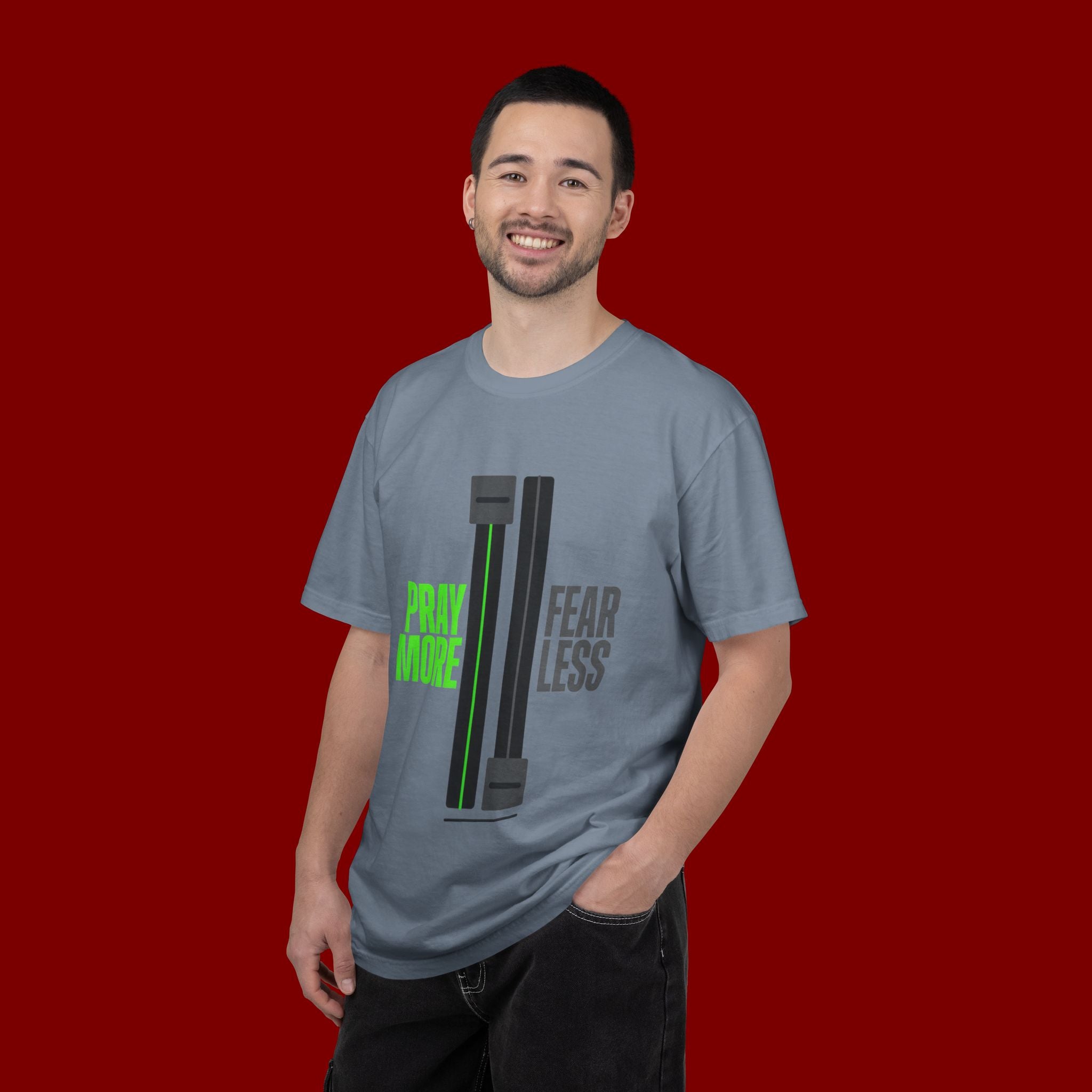 Pray More Fear Less T-Shirt — Inspirational Faith Graphic Tee