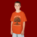 Autumn Oak Tree Kids T‑Shirt — Cozy Fall Nature Tee for Children