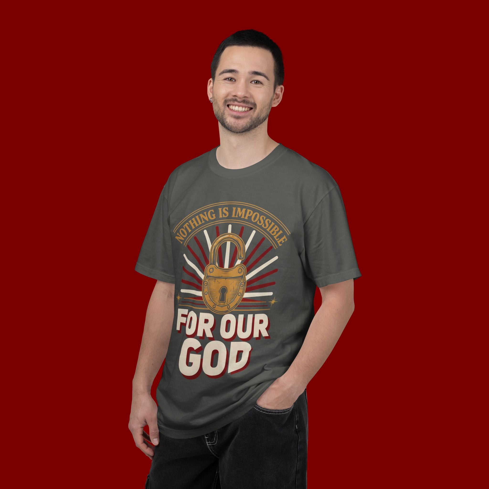 Nothing Is Impossible For Our God T-Shirt — Christian Faith Graphic Tee