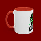 Accent Coffee Mug — "Fueled by Faith Not Fear" Inspirational Ceramic Mug (11/15 oz)