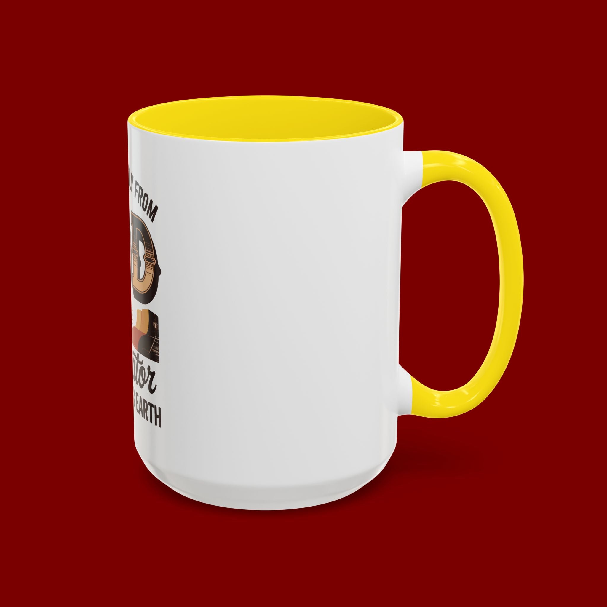 God-Themed Accent Coffee Mug – "My Help Is Only From God, The Creator of Heavens & Earth"