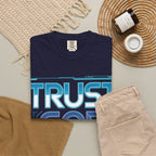 Trust God, Bro. T-Shirt — Retro Gradient Faith Tee
