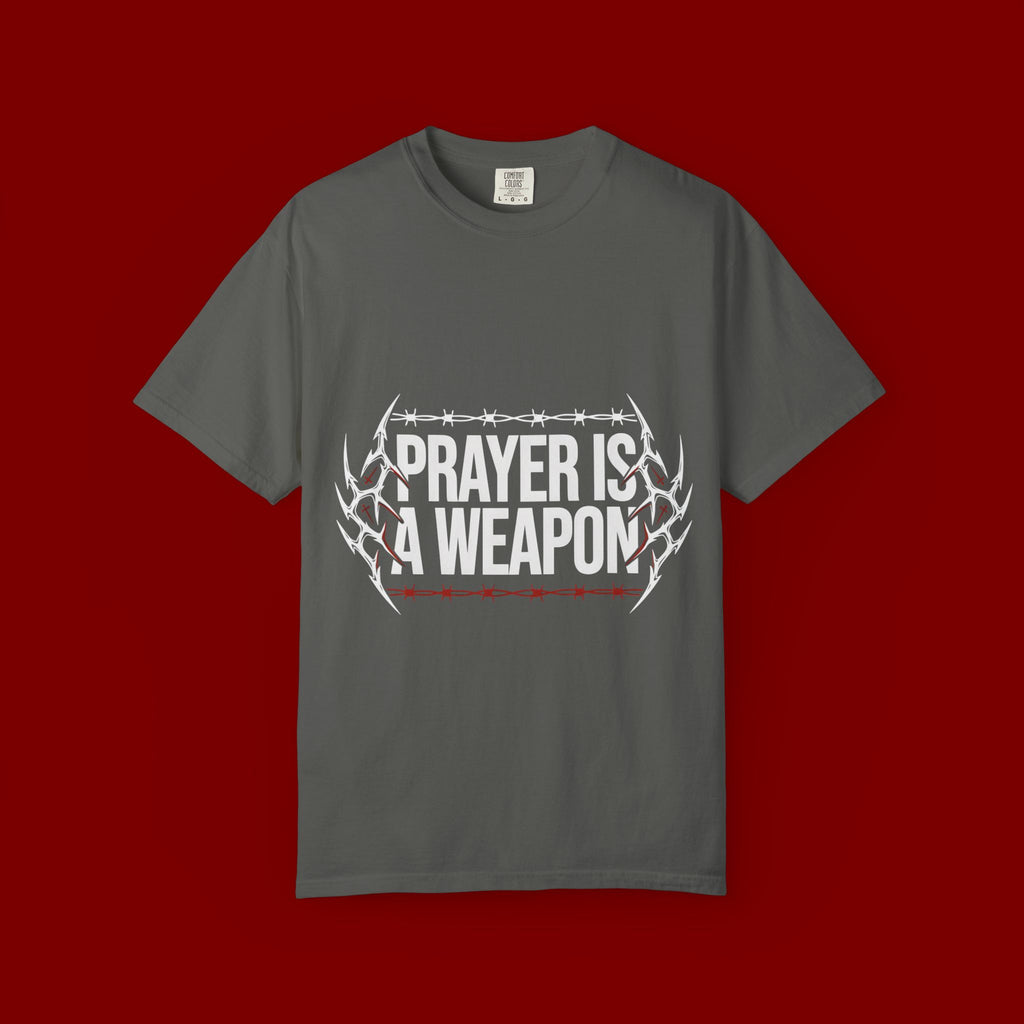Prayer Is A Weapon T-Shirt — Christian Faith Graphic Tee
