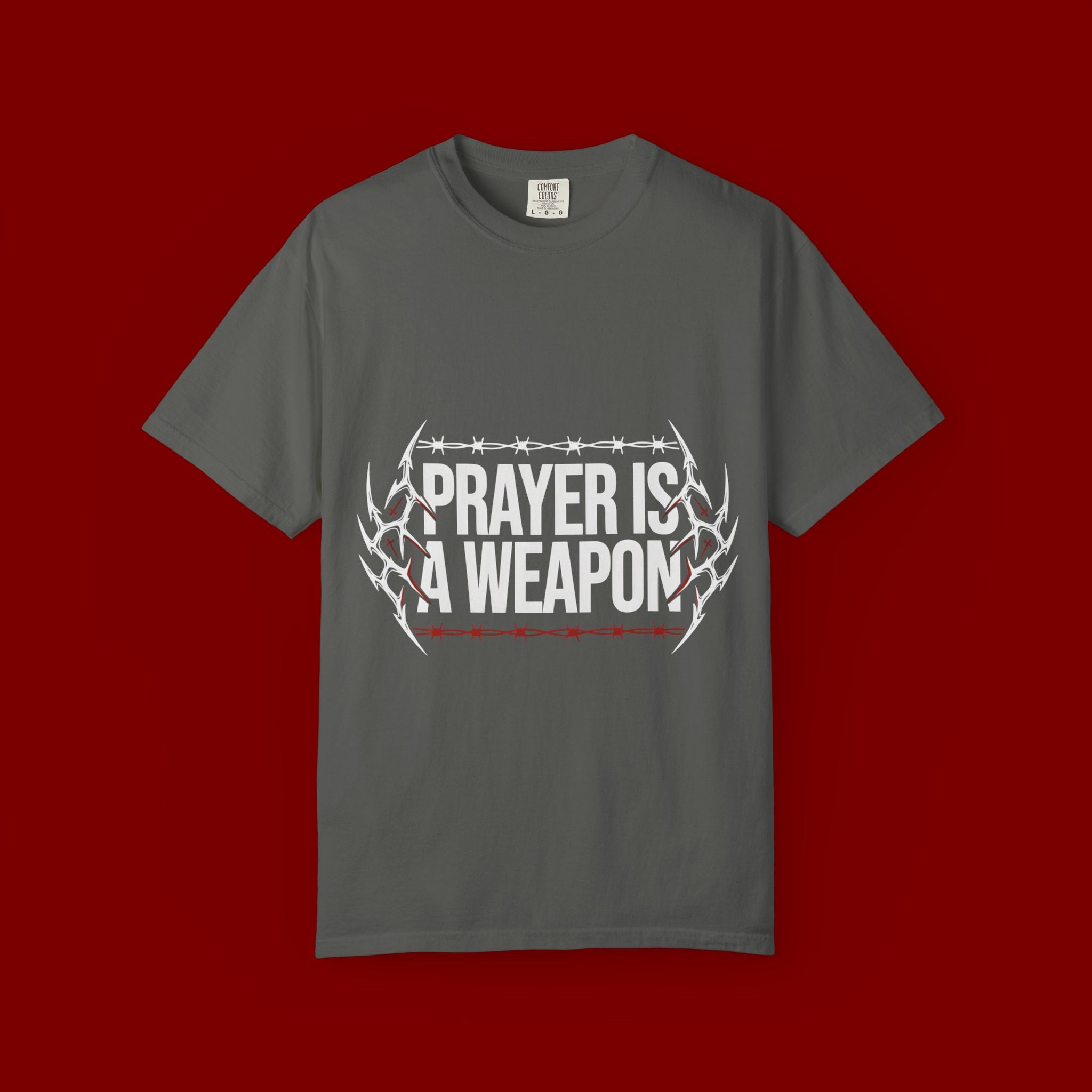 Prayer Is A Weapon T-Shirt — Christian Faith Graphic Tee