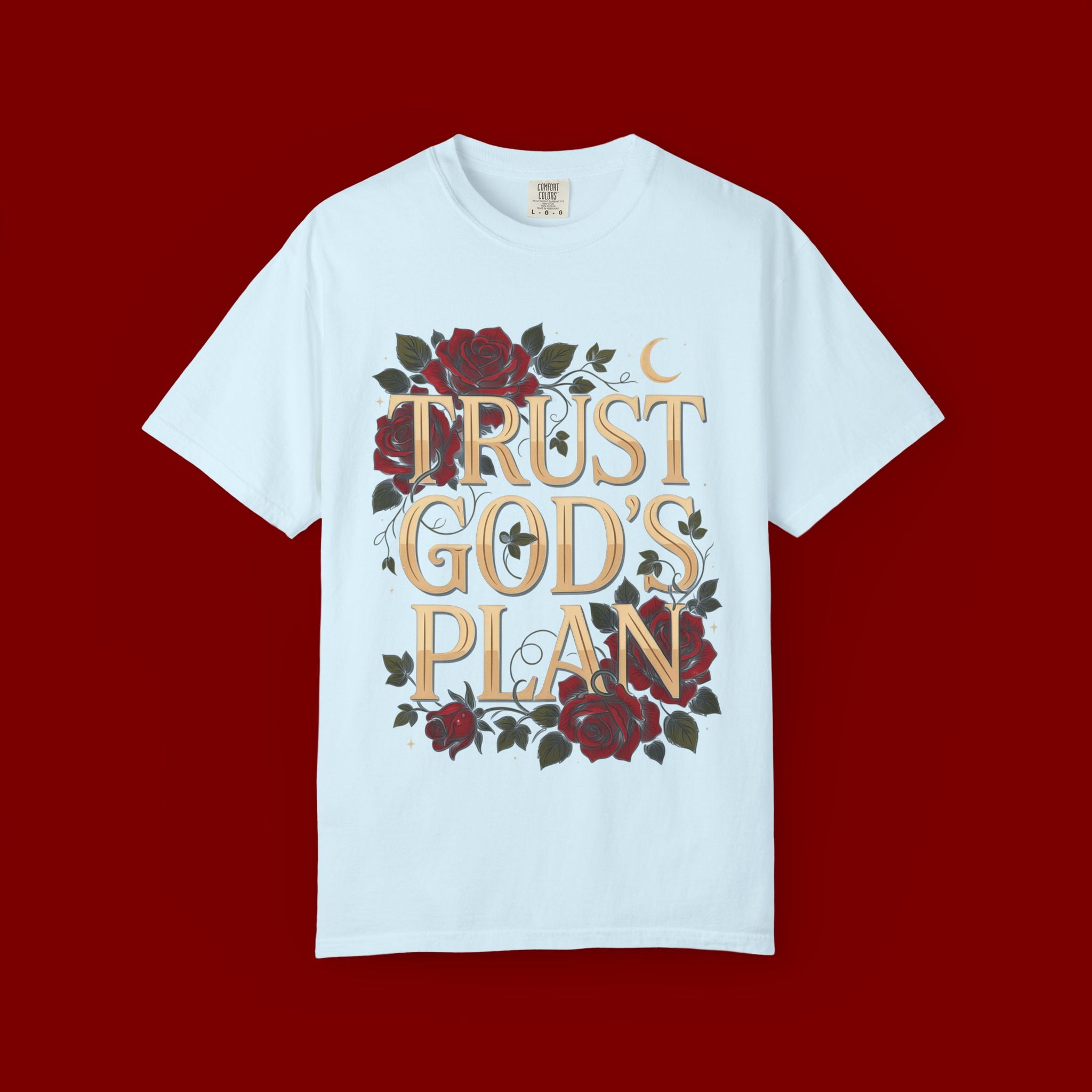 Trust God's Plan Floral T-Shirt — Inspirational Christian Tee