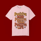 Positive Mind Positive Vibes Positive Life T-Shirt — Retro Daisy Graphic Tee