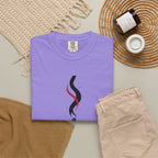 Matchstick Graphic Tee — "Time Never" Minimalist Smoky Design