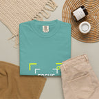Minimalist 'Smile Frame' T-Shirt — Neon Accent Graphic Tee