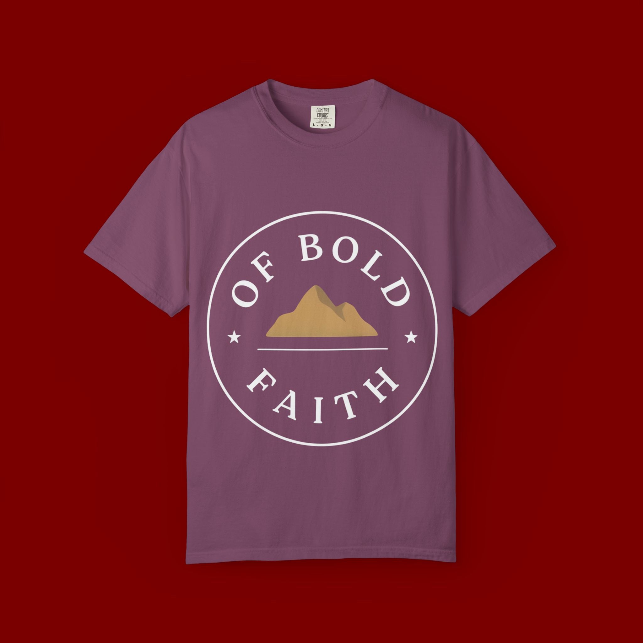 Of Bold Faith T-Shirt — Christian Mountain Faith Tee
