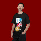 No Fear No Limits No Excuses T-Shirt — Motivational Graphic Tee