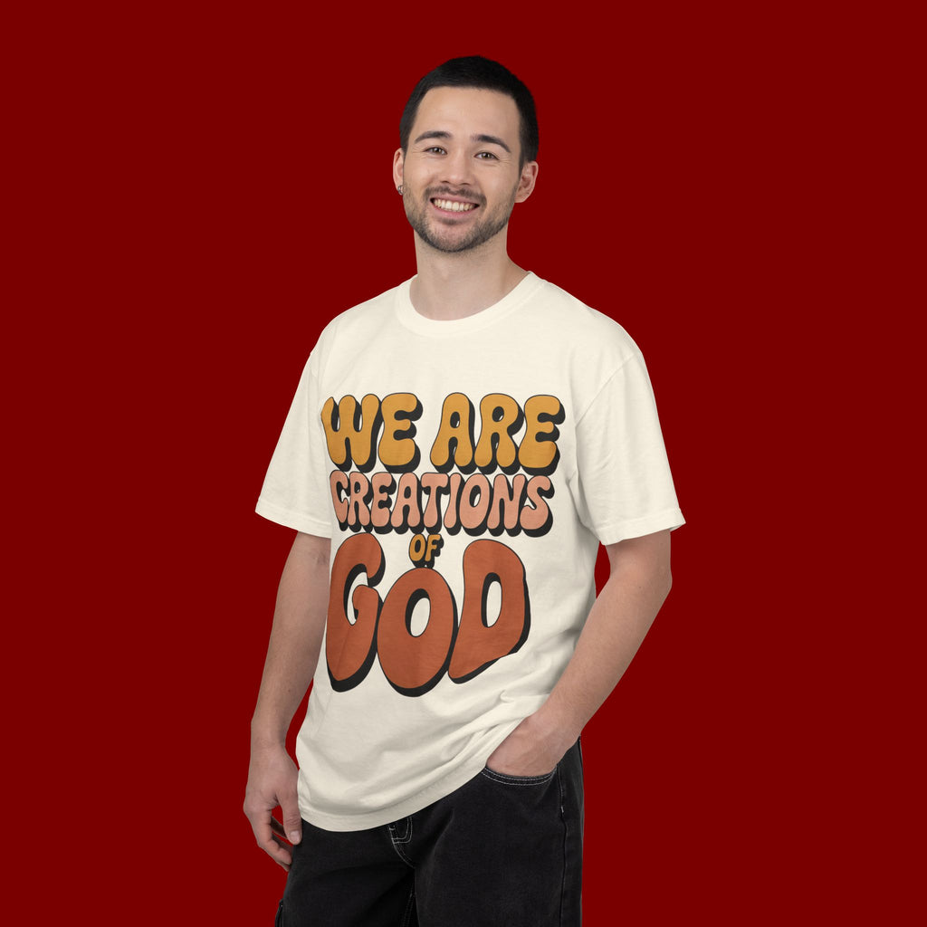 We Are Creations of God T-Shirt — Retro Faith Graphic Tee