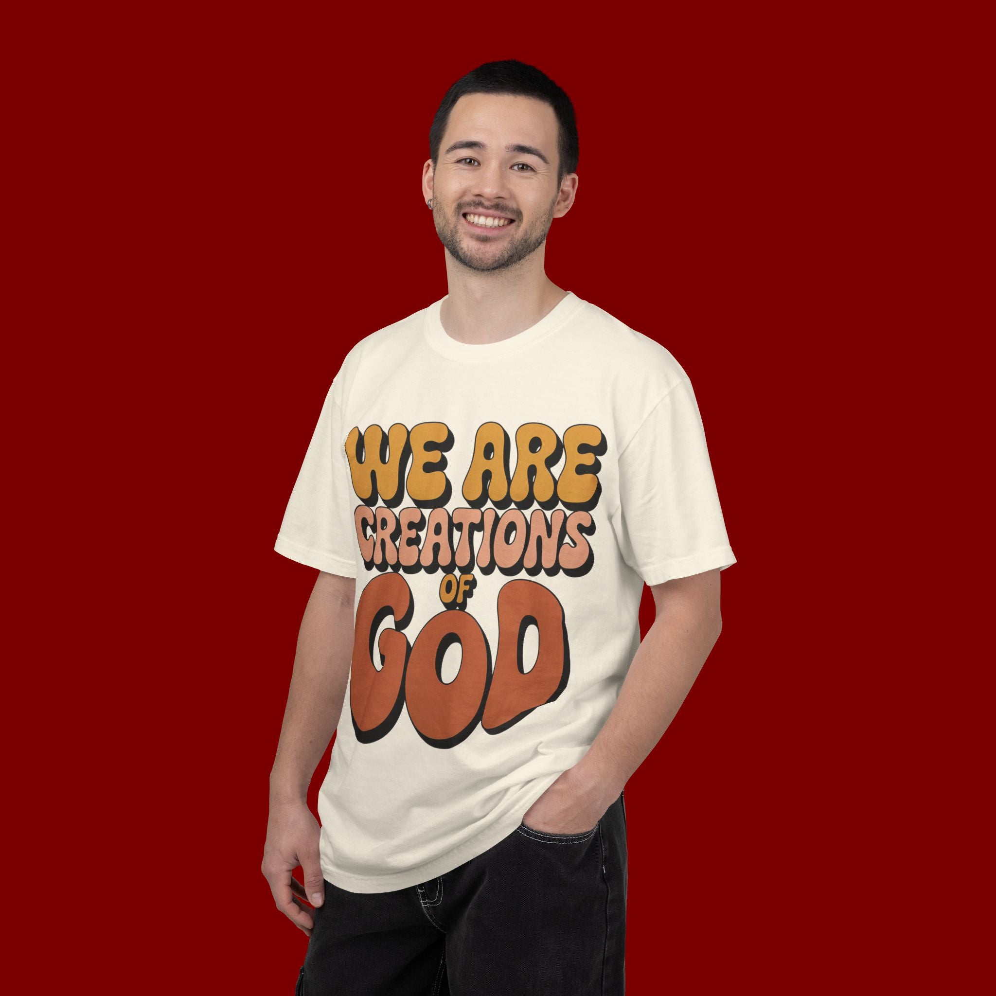 We Are Creations of God T-Shirt — Retro Faith Graphic Tee