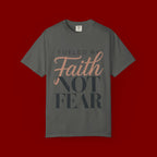 Fueled by Faith Not Fear T-Shirt — Inspirational Christian Graphic Tee