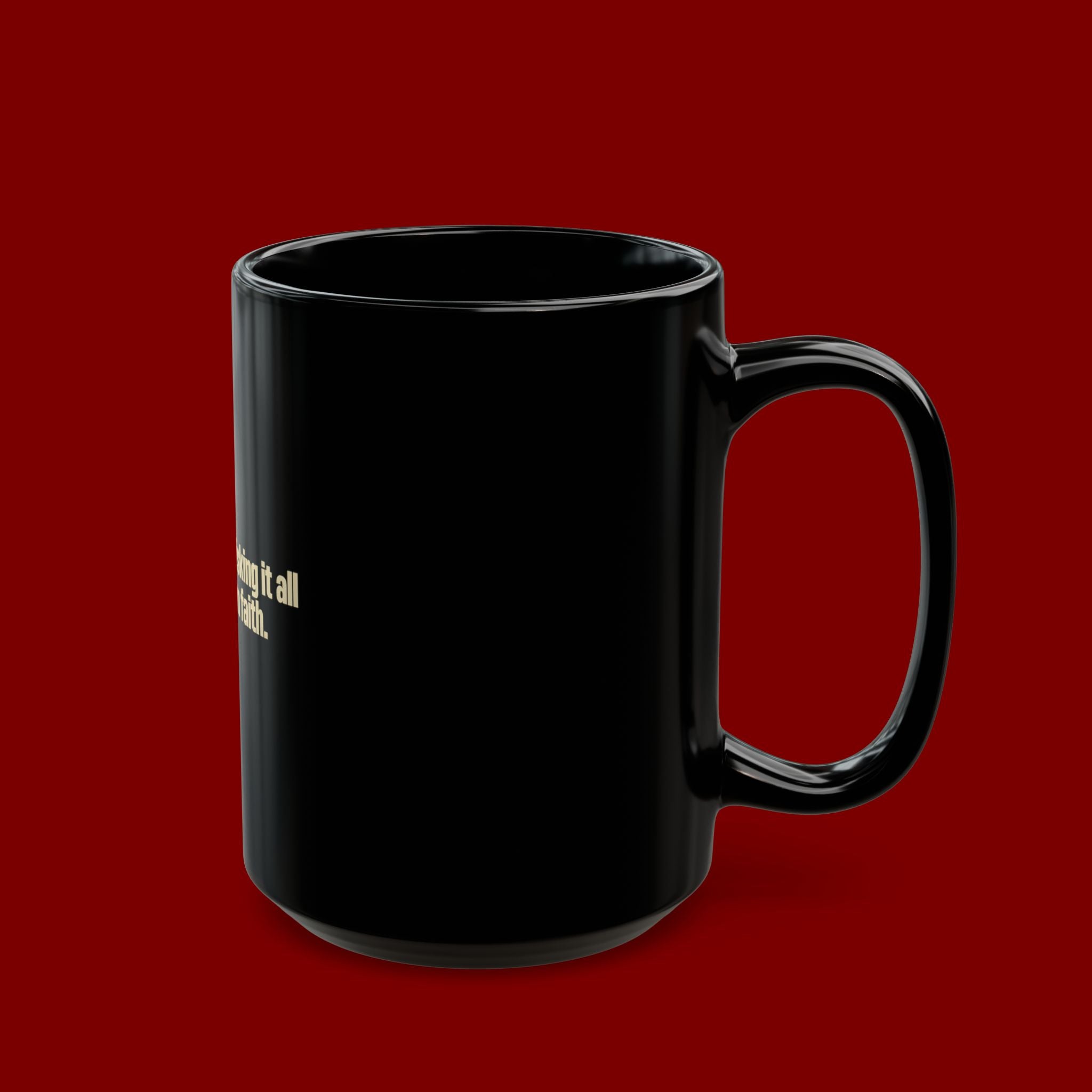 Coffee Mug — "Risking It All on Faith" Pawn Design