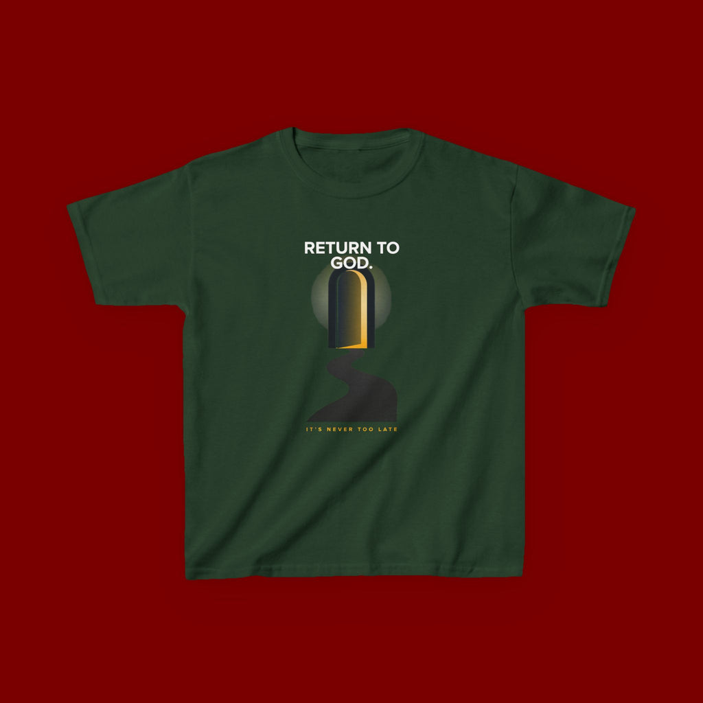 Kids T‑Shirt — "Return to God" Spiritual Graphic Tee