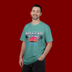 No Fear, No Excuses T-Shirt — Retro Sunset Palm Graphic Tee