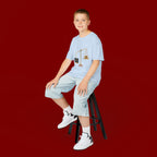 Kids Tee — Scales Design with 'Pray More' & 'Fear Less' Inspirational Graphic