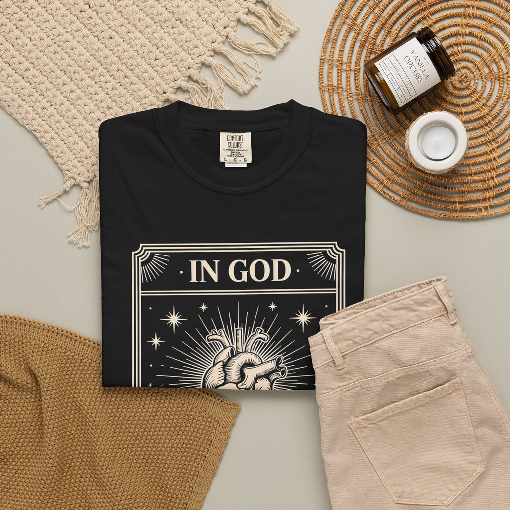In God The Heart Finds Peace T-Shirt — Faith Graphic Tee