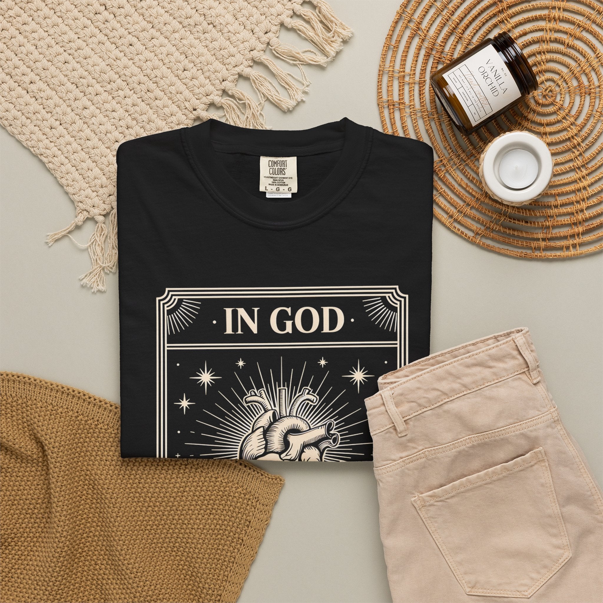 In God The Heart Finds Peace T-Shirt — Faith Graphic Tee