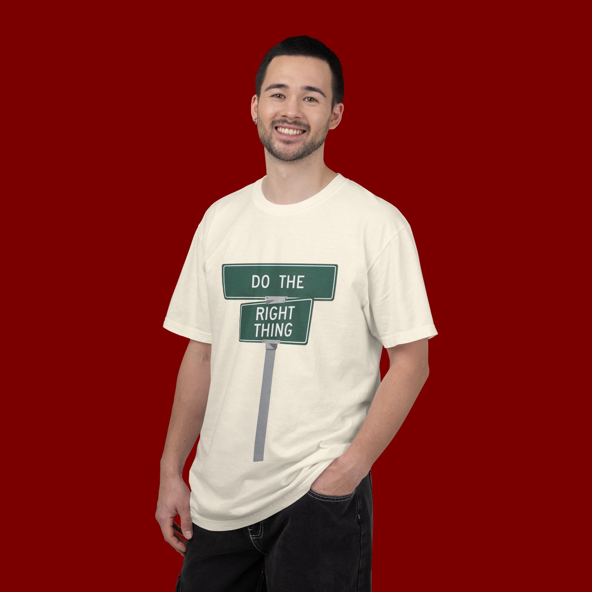 Do The Right Thing Street Sign T-Shirt