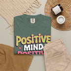 Positive Mind Positive Vibes Positive Life T-Shirt — Retro Smile Graphic Tee