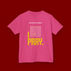 Kids Tee — "My Secret Is Simple: I Pray." Maze Faith T‑Shirt