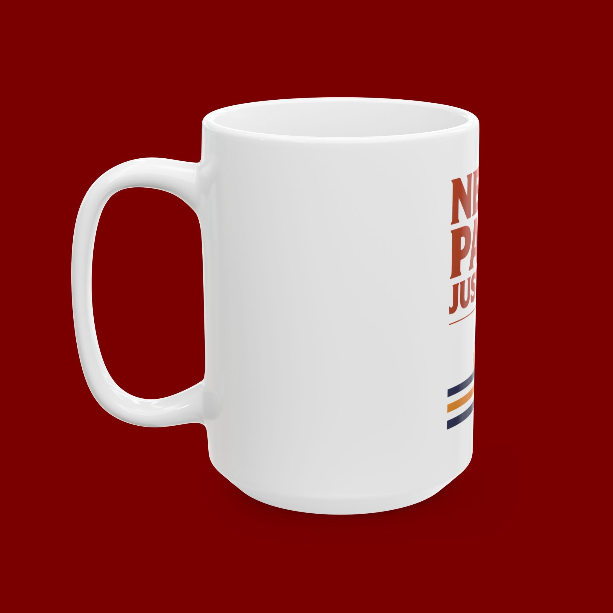 Never Panic Just Pray Ceramic Mug — Inspirational Christian Coffee Cup (11oz or 15oz)
