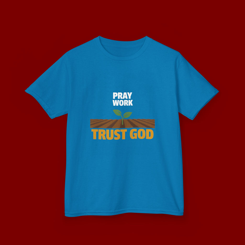 Kids Tee — "Trust God" Sprout Graphic