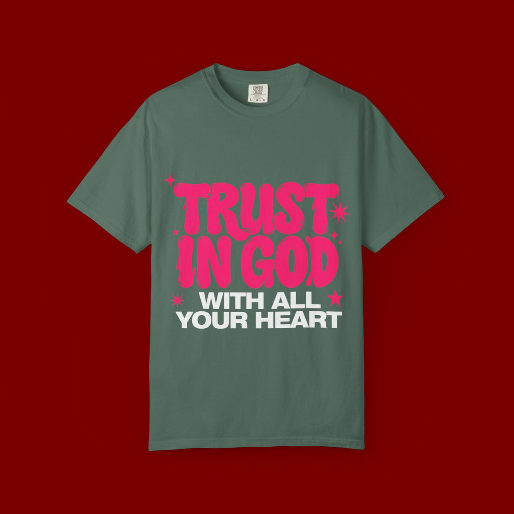 Trust in God T-Shirt — Retro Pink Faith Graphic Tee