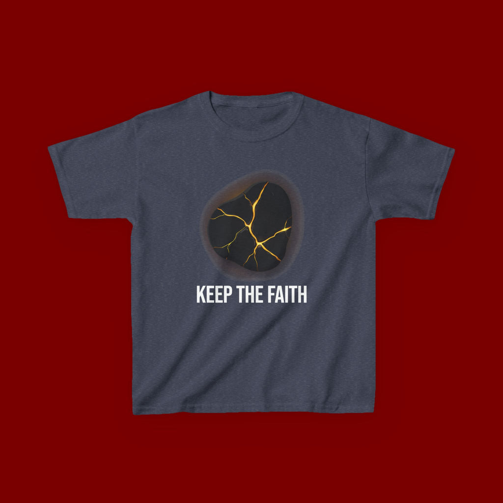 Keep The Faith Kids Tee — Kintsugi Stone Inspirational Children's T-Shirt