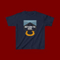 Kids Tee - "Return to God" Roadway Graphic Religious Youth Shirt