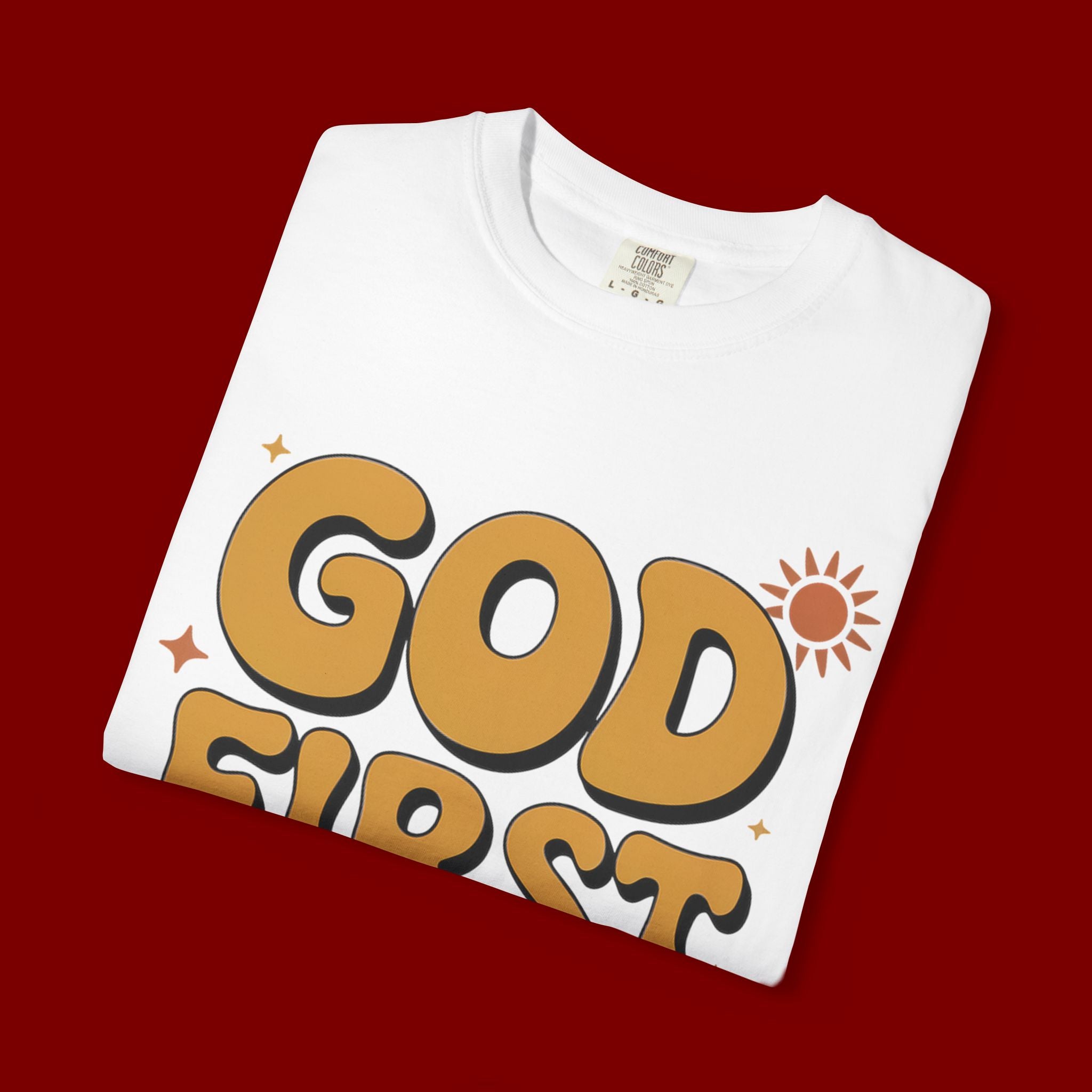 God First Bro T-Shirt — Retro Christian Faith Tee