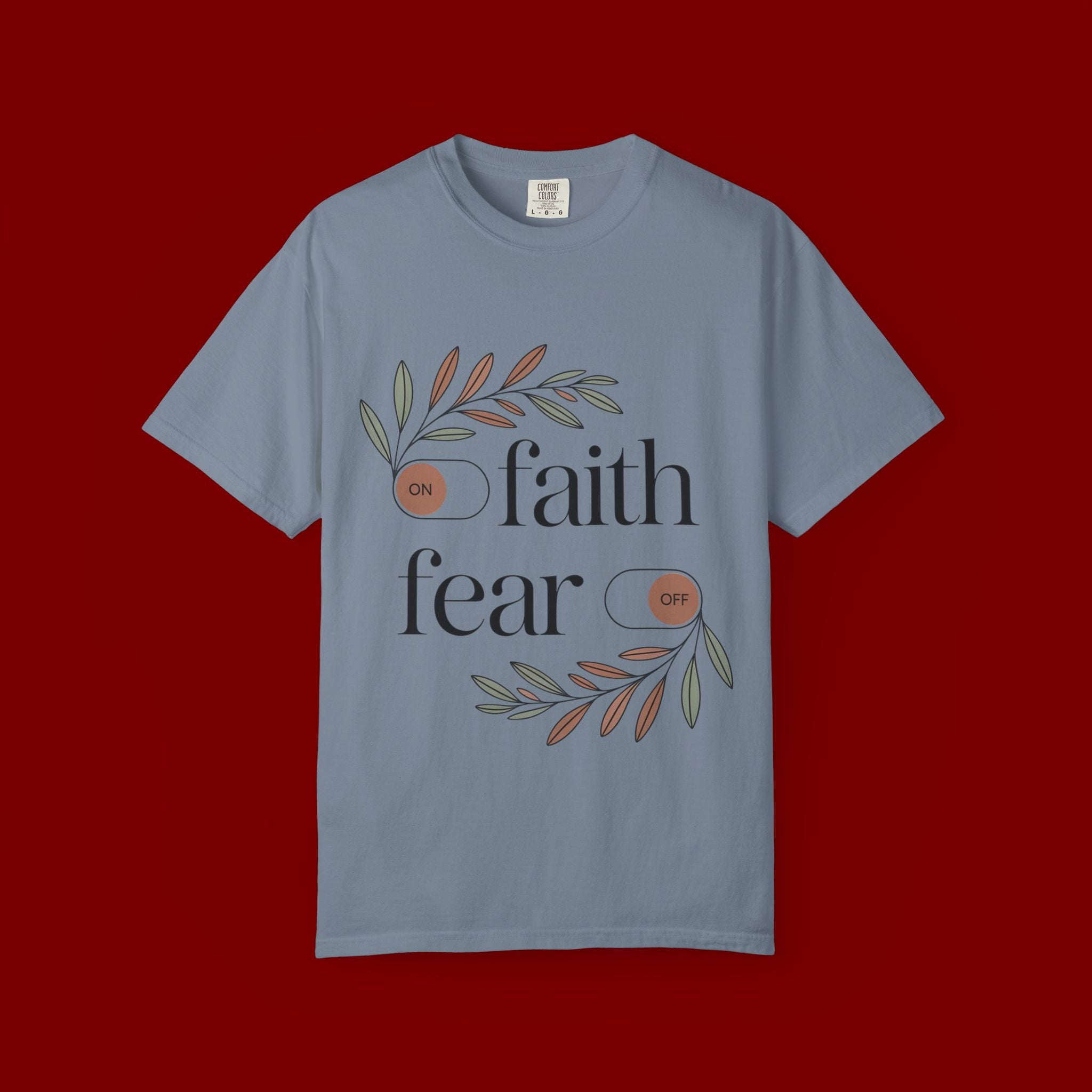 Faith Over Fear T‑Shirt — Inspirational Christian Tee with 'faith' and 'fear' Design
